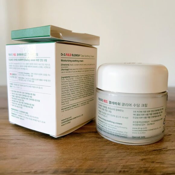 Dr.G Red Blemish Clear Soothing Cream 70ml 2.36 fl.oz - EXP 2027 NIB - Picture 2 of 4